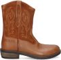 Braqeez 424730-513 Meisjes Cowboy Boots Bruin Leer Ritssluiting - Thumbnail 2