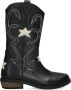 Braqeez 424739-589 Meisjes Cowboy Boots Zwart Leer Ritssluiting - Thumbnail 5