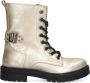 Braqeez 424761-995 Meisjes Veterboots Goud Suède Veters - Thumbnail 2