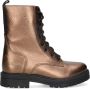 Braqeez 424762-997 Meisjes Veterboots Bruin Leer Veters - Thumbnail 2