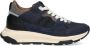 Braqeez 424970-129 Jongens Lage Sneakers Blauw Grijs Zwart Leer Veters - Thumbnail 2