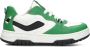 Braqeez 424254-565 Jongens Lage Sneakers Groen Wit Zwart Leer Veters - Thumbnail 2