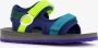 Braqeez jongens watersandalen blauw groen - Thumbnail 2