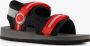 Braqeez jongens watersandalen zwart rood - Thumbnail 1