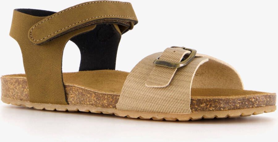 Braqeez leren jongens sandalen cognac