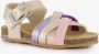 Braqeez leren meisjes bio sandalen pastelkleuren Beige - Thumbnail 1