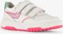 Braqeez leren meisjes sneakers wit roze - Thumbnail 1