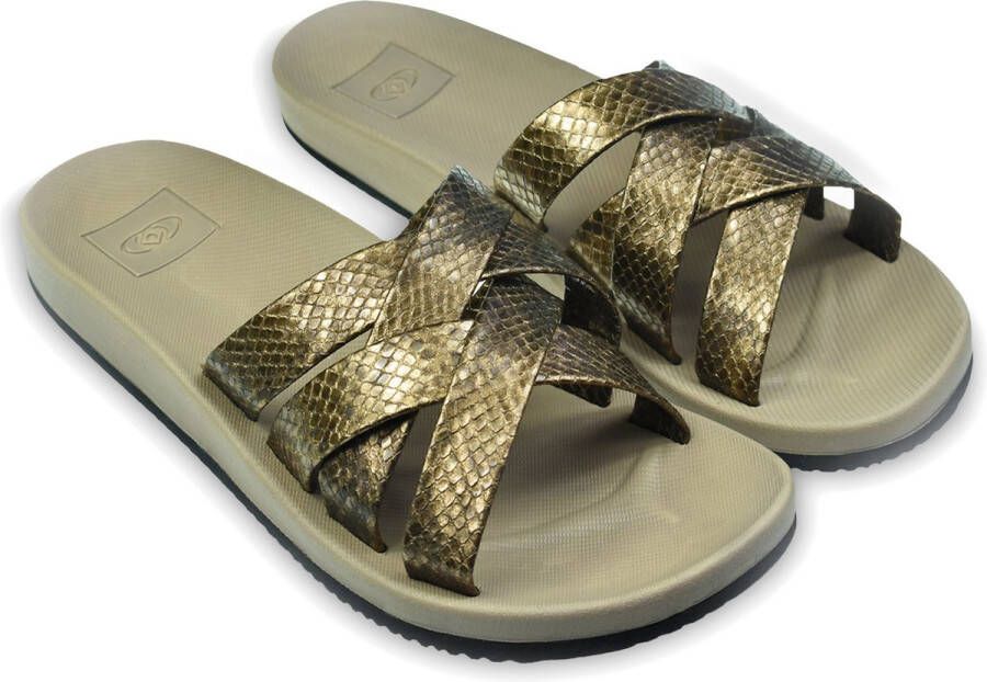 Brasileras Slippers dames- gouden