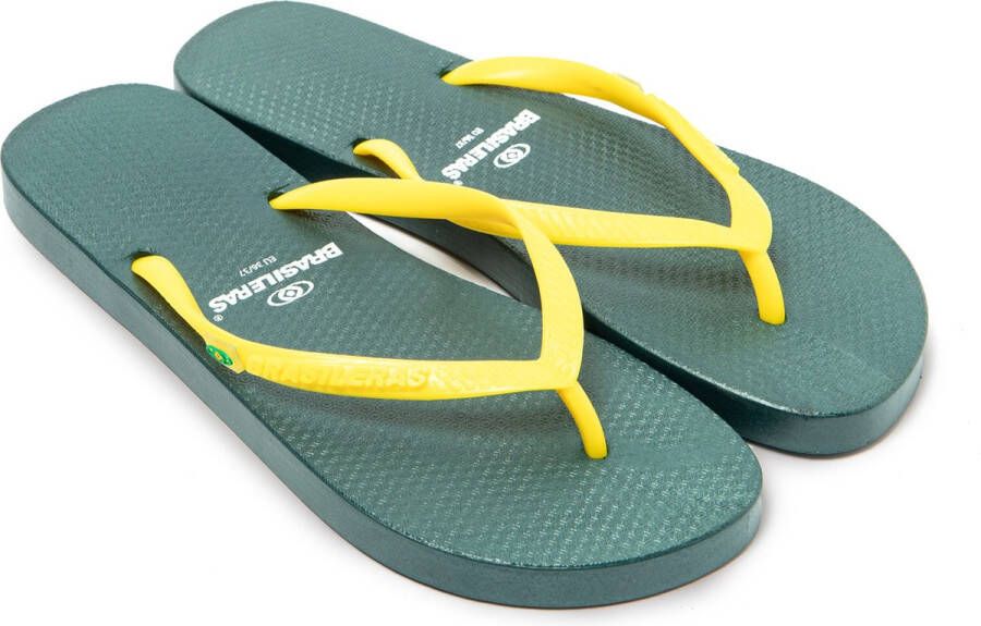 Brasileras Slippers dames- Groen Geel