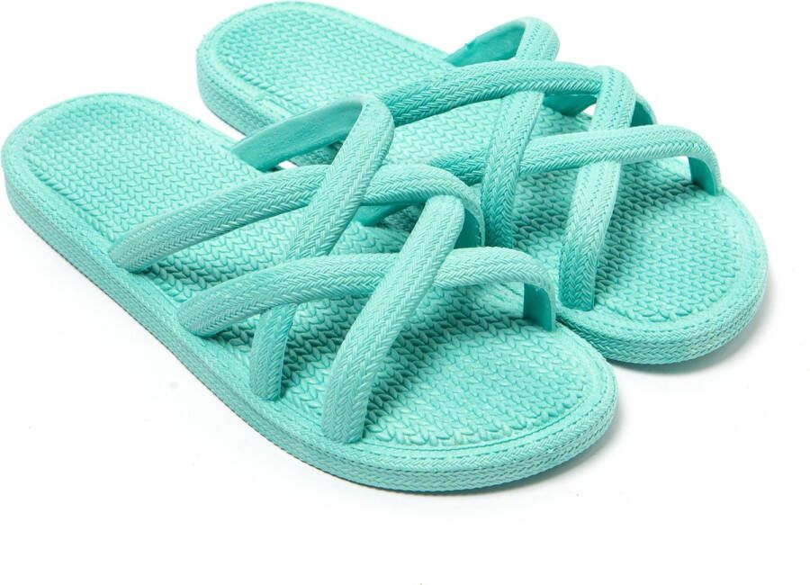 Brasileras Slippers dames- Groen water