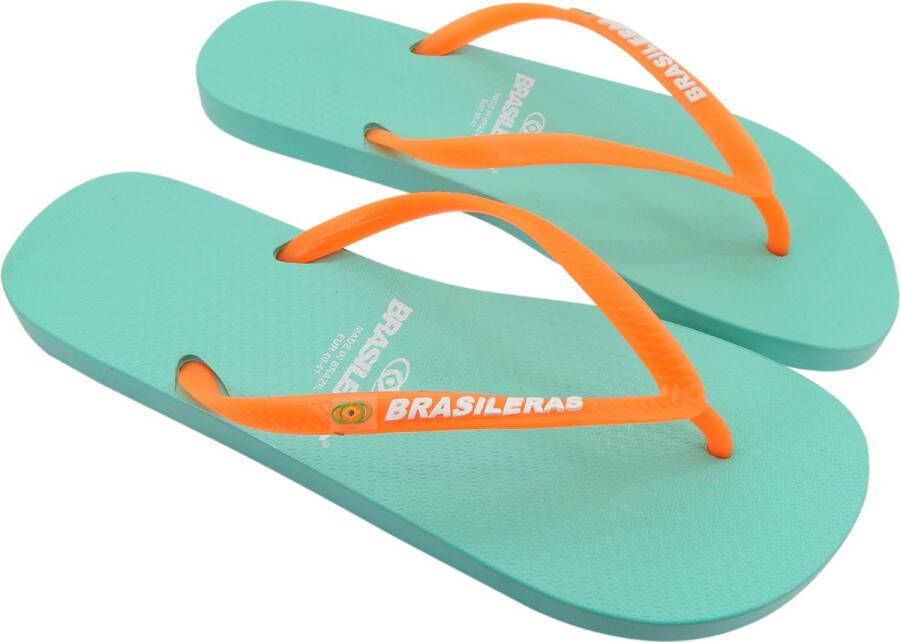 Brasileras Slippers dames- Groen water sinaasappel