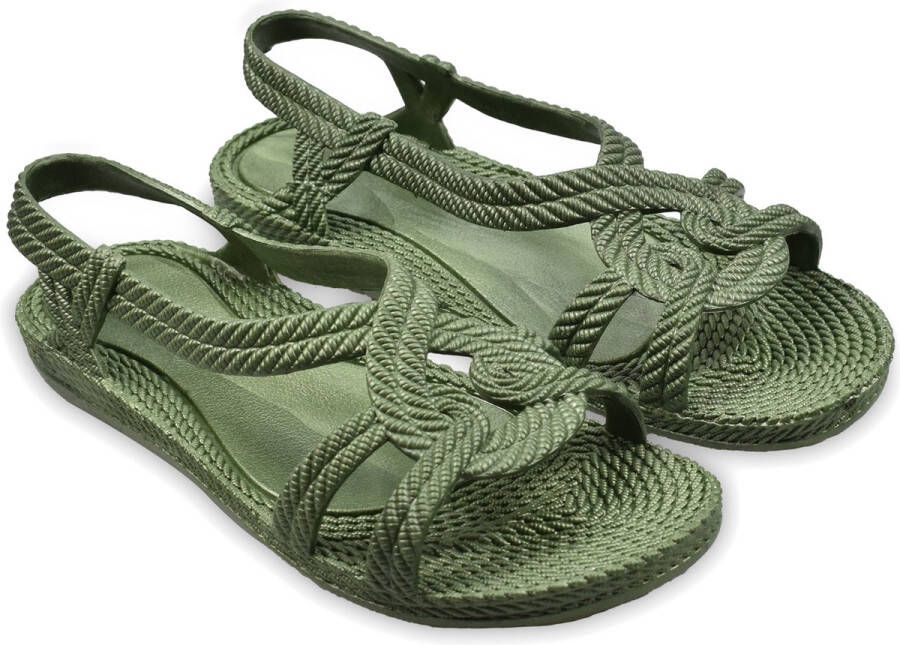 Brasileras Slippers dames Kinderen-Groen militair