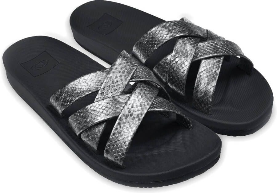 Brasileras Slippers dames- Zilver