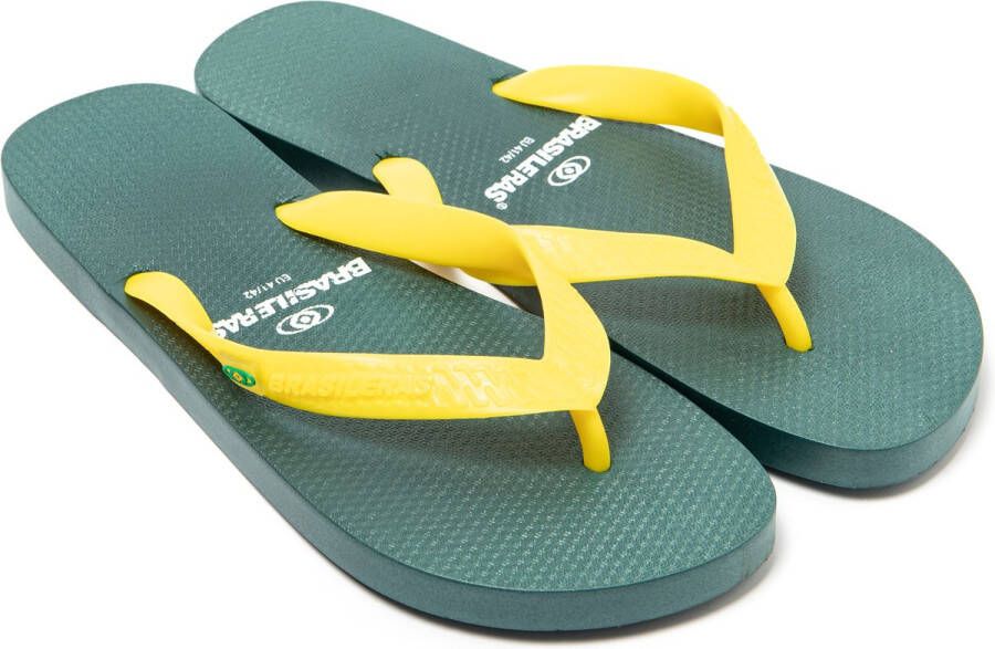 Brasileras Slippers Heren- Groen Geel