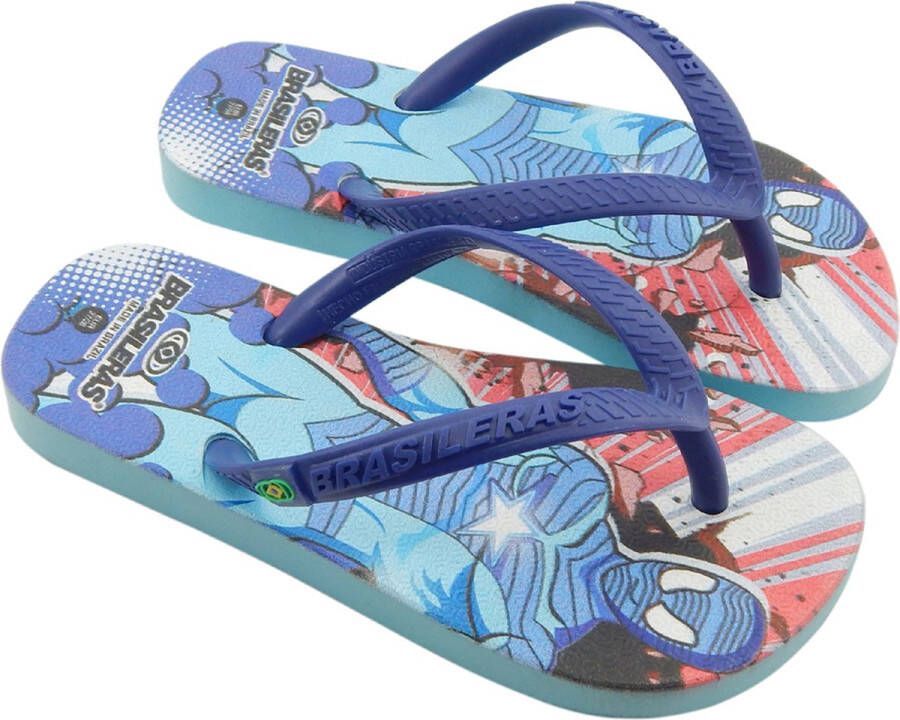 Brasileras Slippers Kinderen- Blauw