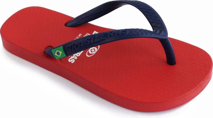 Brasileras Slippers Kinderen- rood blauw