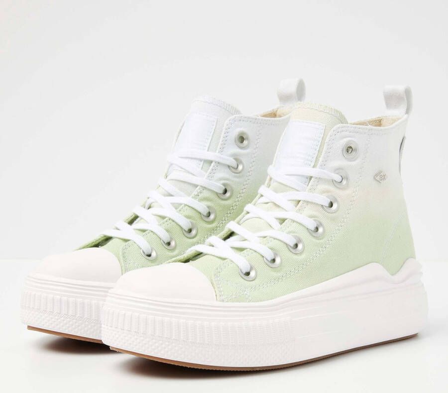 British Knights KAYA FLOW MID Dames sneakers hoog Licht groen gradient