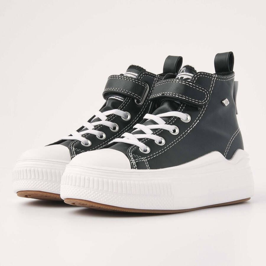 British Knights KAYA FLOW MID Meisjes sneakers hoog Zwart