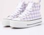 British Knights KAYA MID Dames sneakers hoog Lila geruit - Thumbnail 1