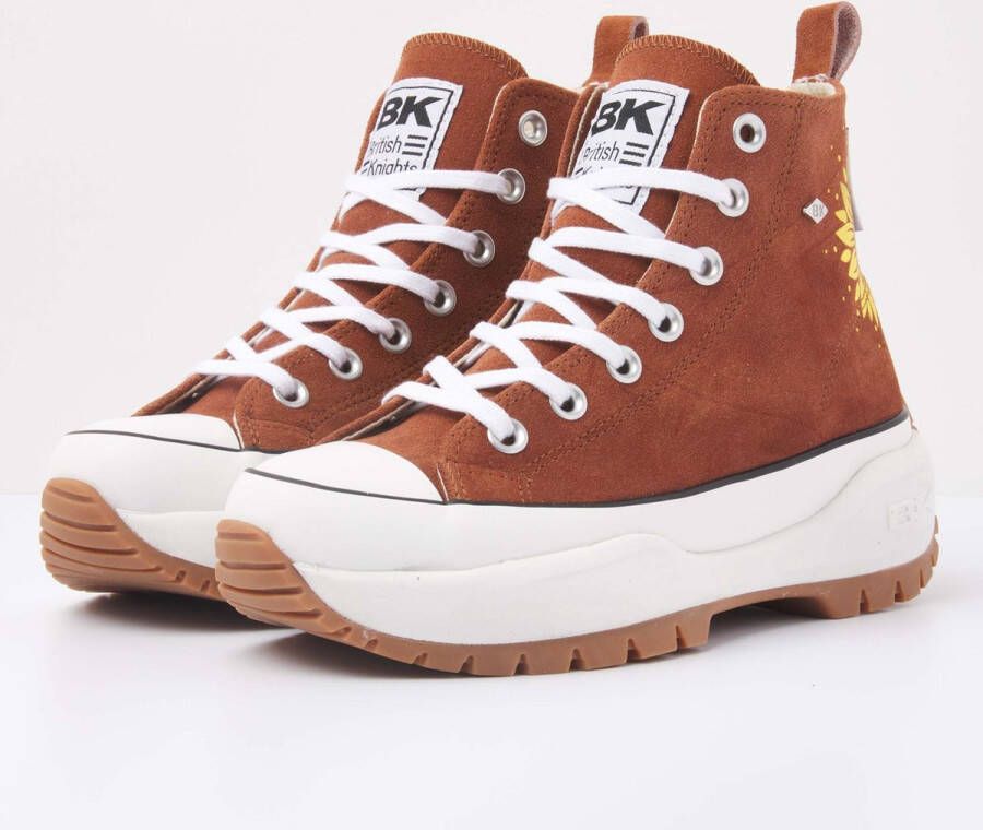 British Knights KAYA MID FLY Dames sneakers hoog Cognac