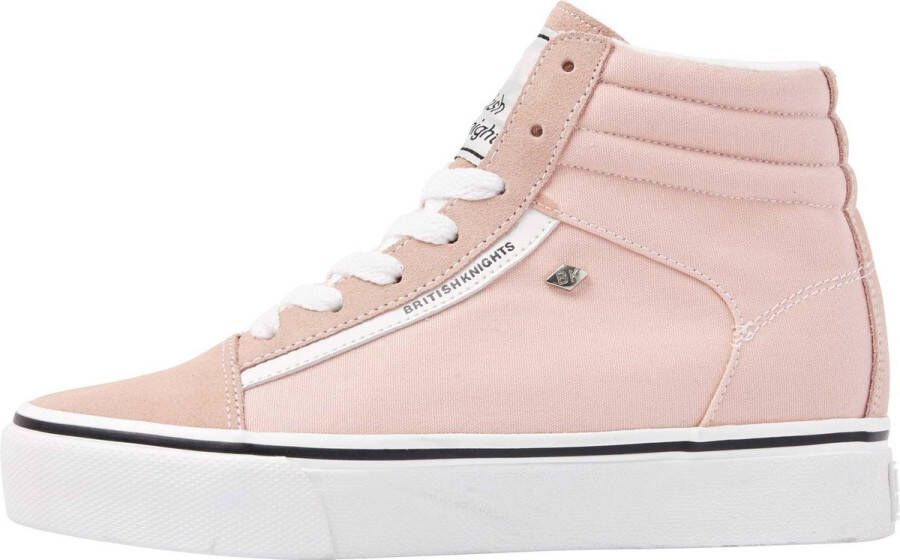 British Knights MACK MID PLATFORM Dames sneakers hoog Zacht roze