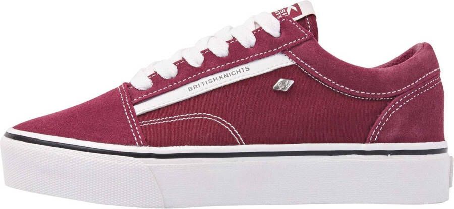 British Knights MACK PLATFORM Dames sneakers laag Bordeaux