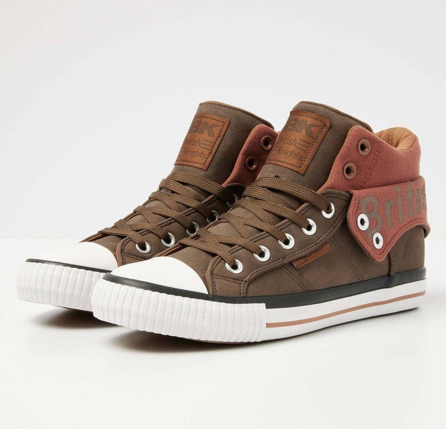 British Knights ROCO Heren sneakers hoog Donker bruin