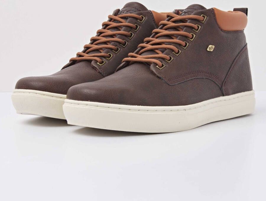 British Knights WOOD Heren sneakers hoog Donker bruin