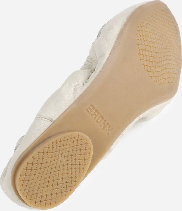 Bronx Opvouwbare Ballerina Flats Trendy Stijl Beige Dames