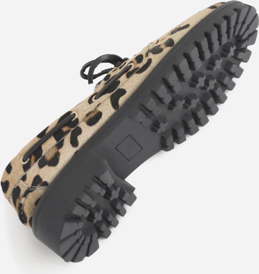 Bronx dames bootschoenen SIE-NNA leopard brun noir