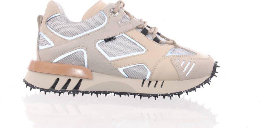 Bronx Ha-cker 66430 Lage sneakers Leren Sneaker Dames Beige