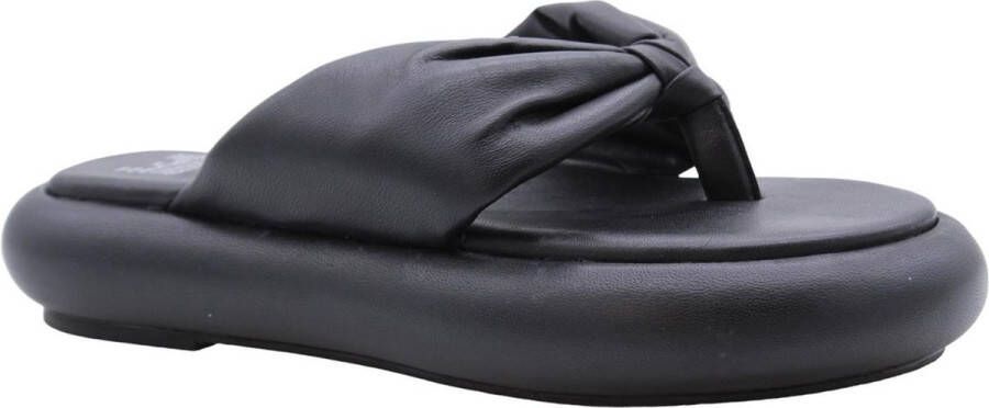 Bronx Comfortabele Teenslipper Henk voor Jongeren Black Dames