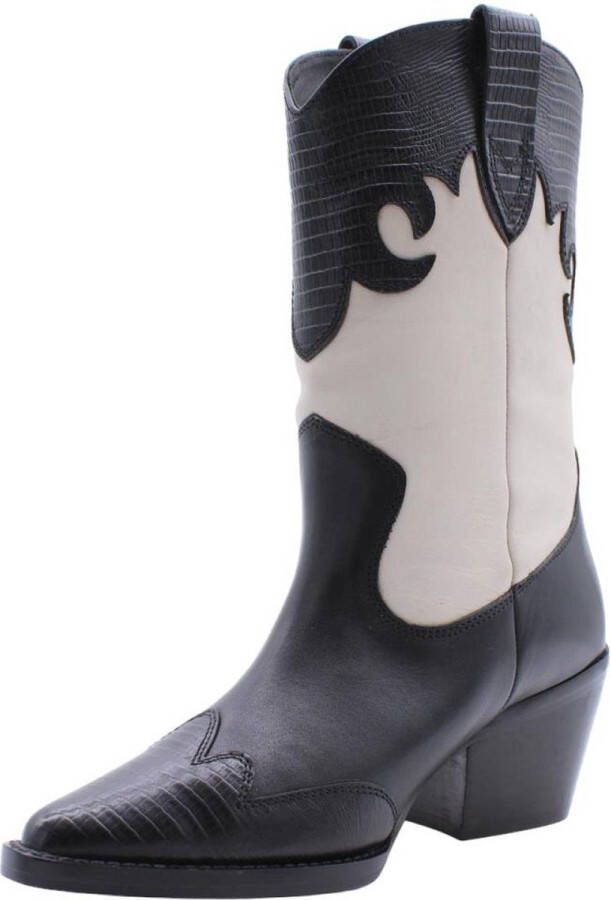 Bronx Westerse Stijl Dames Cowboy Laarzen Black Dames