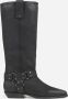 Bronx Vintage High Boot met Uniek Ontwerp Black Dames - Thumbnail 3