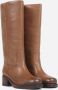 Bronx Stijlvolle High Boot cognac Brown Dames - Thumbnail 3