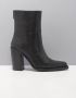 Bronx Mya Mae 34237 Enkellaarsjes Enkelboots met rits Dames Zwart - Thumbnail 2