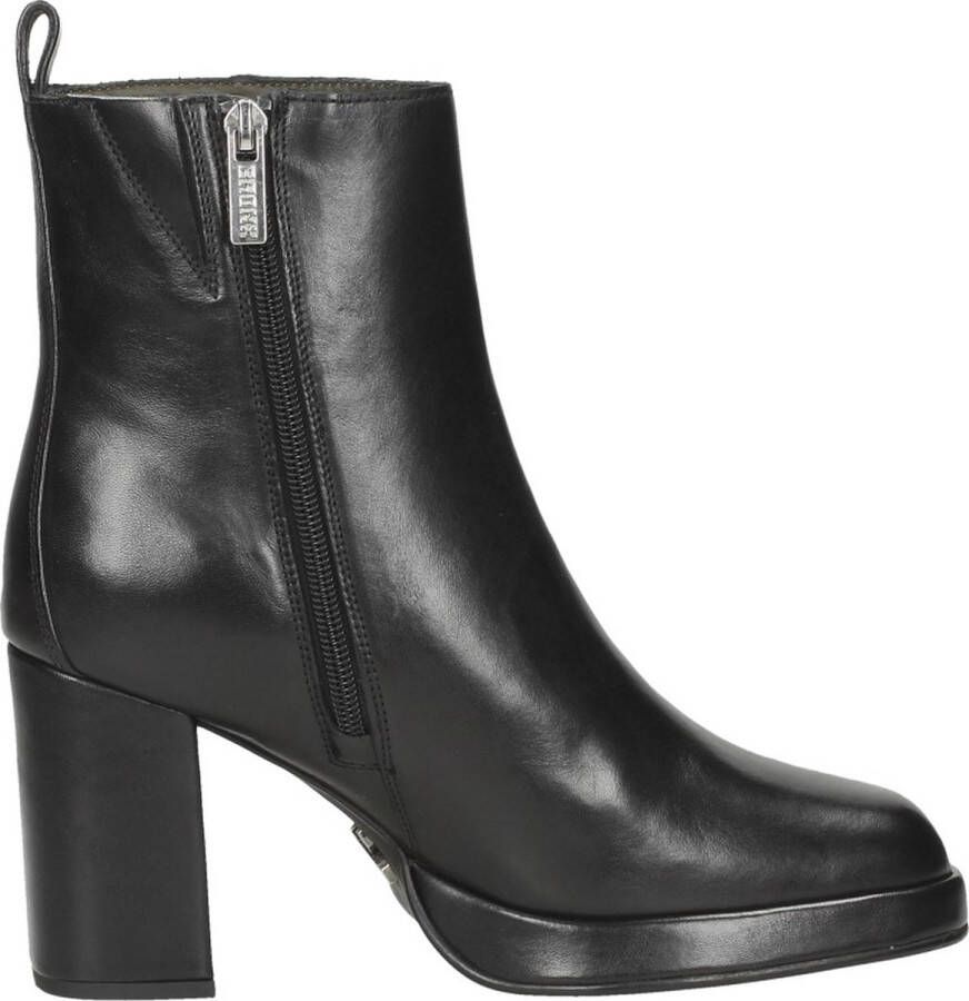 Bronx New Melanie Enkellaarsjes Enkelboots met rits Dames Zwart