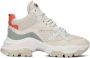 Bronx Tayke-over 47309 Hoge sneakers Leren Sneaker Dames Beige - Thumbnail 2