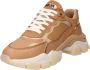 BRONX Tayke Over chunky leren sneakers camel - Thumbnail 4