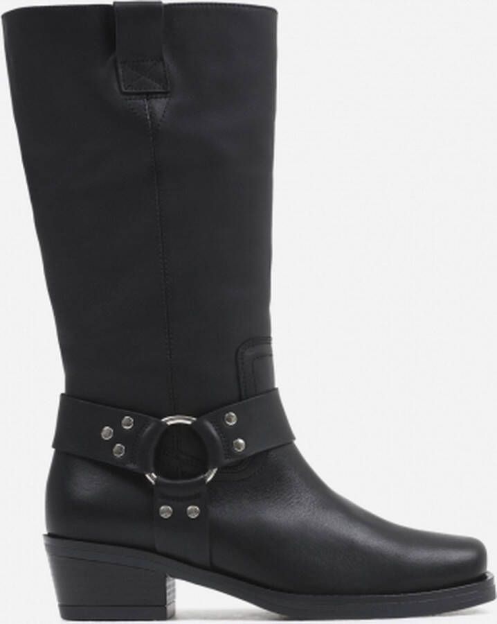 Bronx Western Rebel High Boot zwart Black Dames