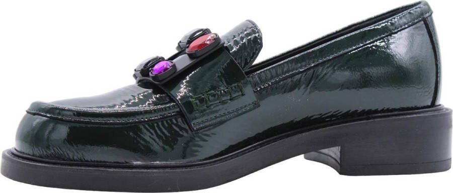 Brù Milano Tijdloze Victoria Loafers Green Dames