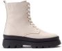 So Jamie Ch11138 Veterboots Laarzen Met Veters Meisjes Kids Beige - Thumbnail 2