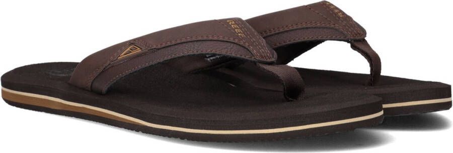 Bruin Tinten Cushion Teenslippers Zomer slippers Heren Bruin