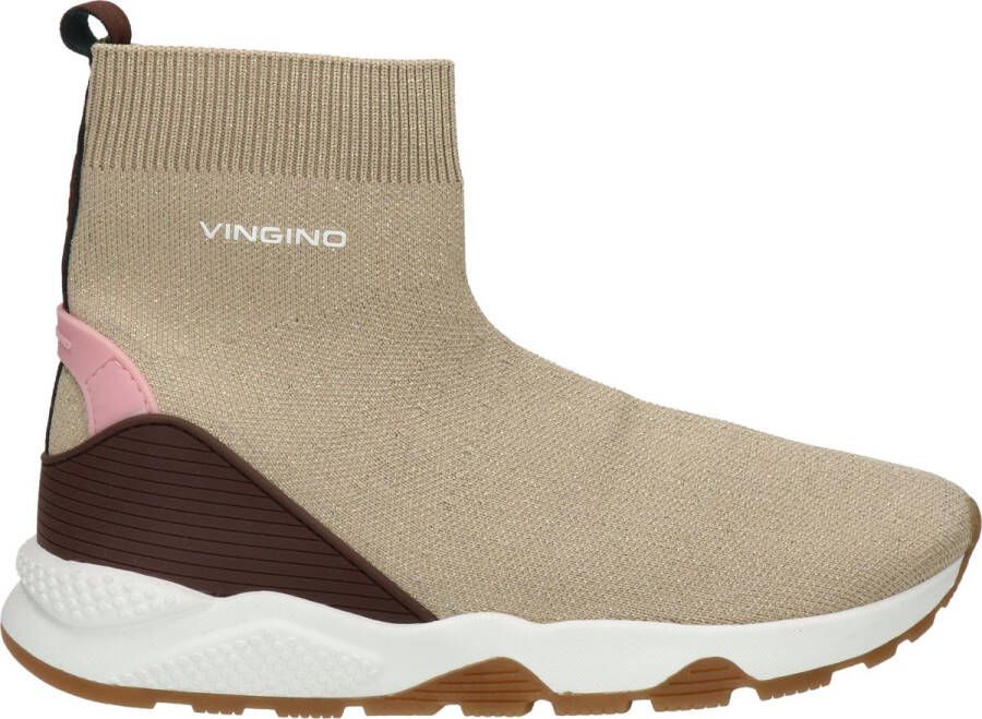 Bruin Tinten Gina Hoge sneakers Meisjes Beige