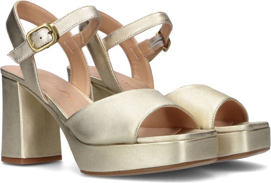 Bruin Tinten Strappy Sandals Odran Sandalen Dames Goud