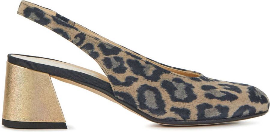 Brunate Dames Pumps Damesschoenen Suède Leopardprint Geen hoogte 2 cm 51393 Leopard