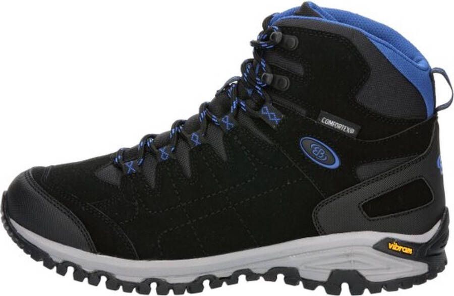 Brütting wandelschoenen Mount Shasta High Zwart met Blauw