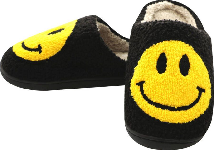 Budino Smiley Pantoffels Smiley Sloffen Pantoffels Sloffen en Zwart