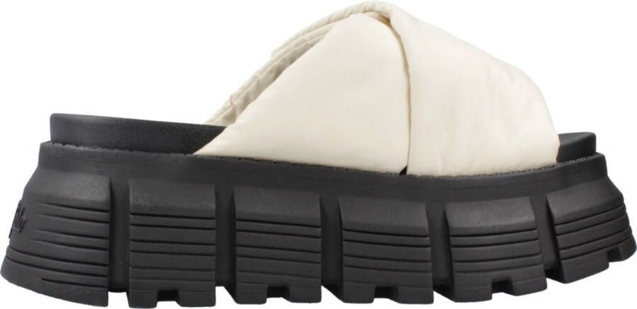 Buffalo Slippers Ava Velcross in wit