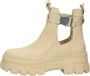 Buffalo Aspha COA Vegan Enkellaarsjes Plat beige - Thumbnail 1